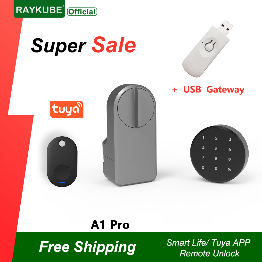 RAYKUBE A1 Pro Tuya BEL Smart  - đánh giá và giá Glass Door Hinge