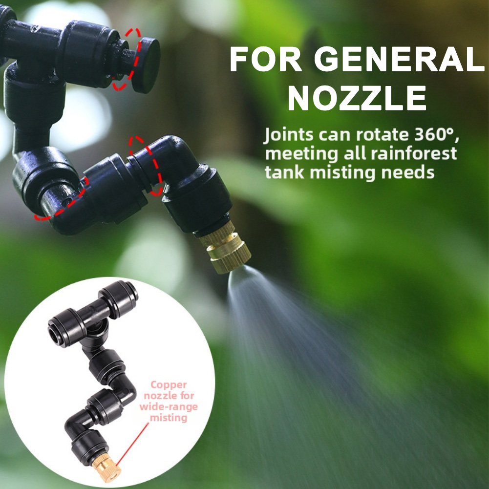 2 PCS Black Atomizing Nozzle 3 - đánh giá và giá Misting Nozzle Reptile