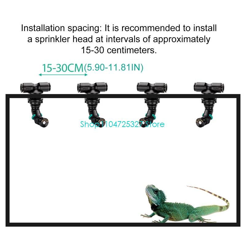 D8KF Rainforests Tanks Máy phu - đánh giá và giá Misting Nozzle Reptile