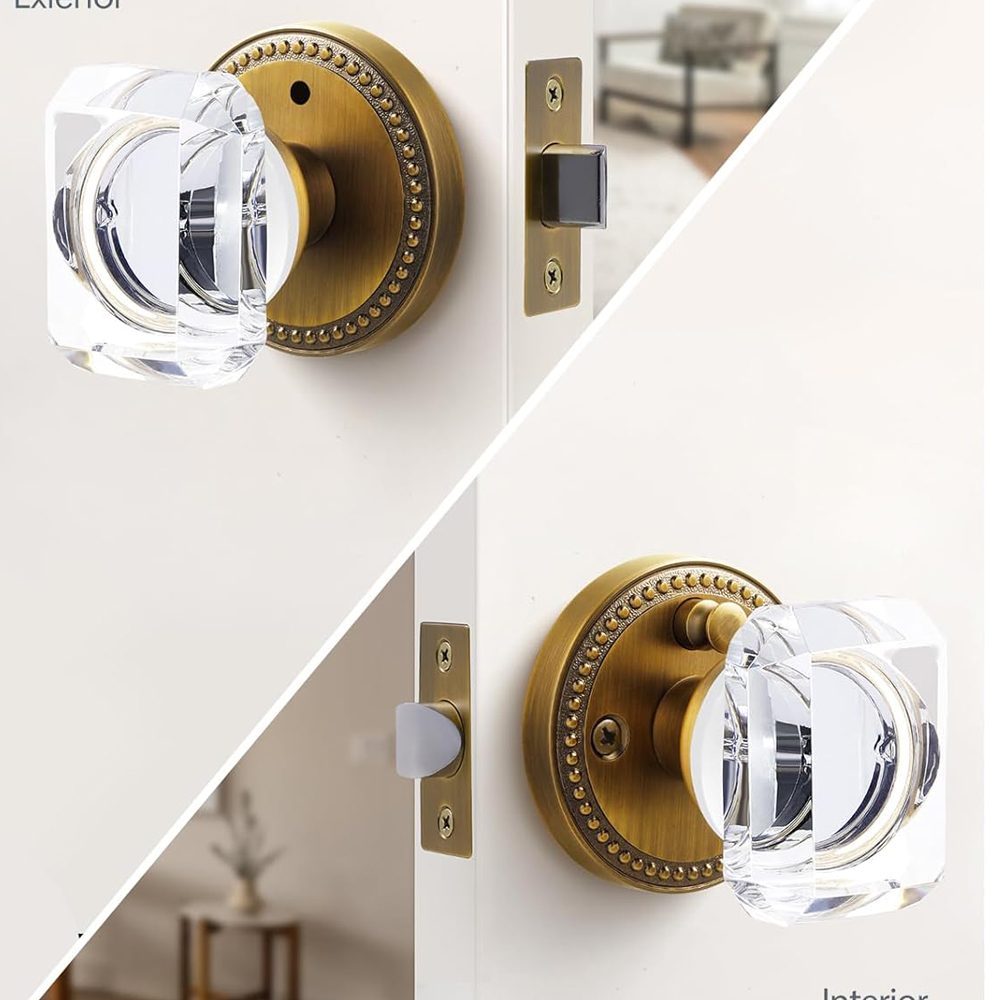 Brushed crystal door handle, p - đánh giá và giá Glass Door Hinge