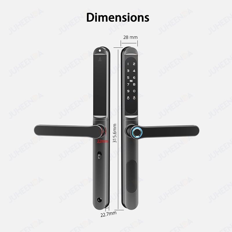 TTLock App Smart Aluminum Door - đánh giá và giá Glass Door Hinge